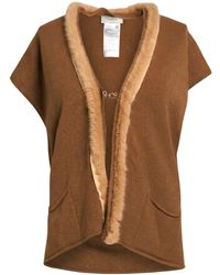 Souvenir Clubbing - Camel Cardigan Viscose, Polyester, Polyamide - Lyst