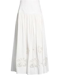 Sandro - Midi Skirt Cotton - Lyst