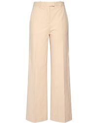 Circolo 1901 - Cream Pants Cotton, Elastane - Lyst