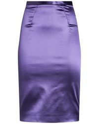 Elisabetta Franchi - Midi Skirt Acetate, Polyamide, Elastane - Lyst
