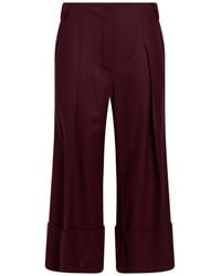 Eleventy - Burgundy Pants Wool, Elastane - Lyst