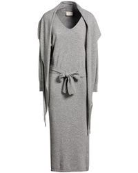 ViCOLO - Midi Dress Viscose, Polyamide, Wool, Cashmere - Lyst