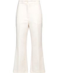 THE M.. - Cream Pants Polyester - Lyst