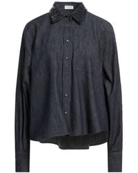Brunello Cucinelli - Denim Shirt Cotton - Lyst