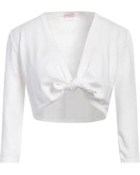 Rossopuro - Wrap Cardigans Cotton, Polyester - Lyst