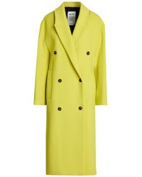ANNIE PARIS - Lime Coat Virgin Wool, Polyamide, Cashmere - Lyst