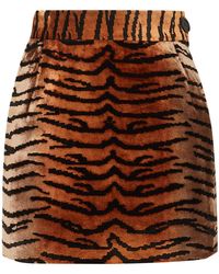 The Attico Mini Skirt - Brown