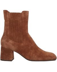 Anna F. - Tan Ankle Boots Leather - Lyst