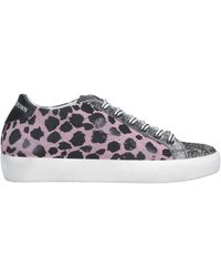 Leather Crown Women's Trainers - Pink