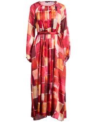 High - Midi Dress Polyester - Lyst