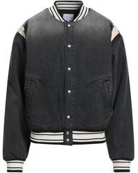 Rhude - Denim Outerwear Cotton, Lambskin, Polyester, Elastane - Lyst