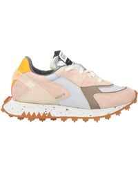 RUN OF - Sneakers Leather, Textile Fibers - Lyst