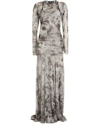 FEDERICO CINA - Maxi Dress Polyester, Elastane - Lyst