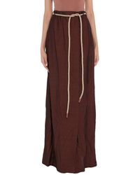 Erika Cavallini Semi Couture Long Skirt - Brown
