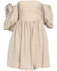 Haveone - Mini Dress Viscose, Linen - Lyst
