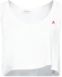 Replay - Top Cotton - Lyst