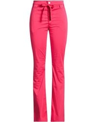 Blugirl Blumarine - Fuchsia Pants Cotton, Elastane - Lyst