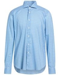 Fedeli - Azure Shirt Cotton, Elastane - Lyst