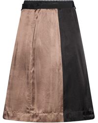 Maison Margiela - Khaki Midi Skirt Polyester, Wool, Acetate, Cupro - Lyst