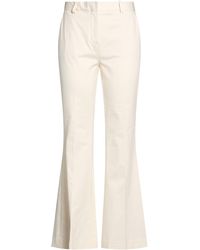 Circolo 1901 - Cream Pants Cotton, Elastane - Lyst