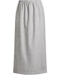Aspesi - Midi Skirt Virgin Wool, Acrylic, Polyamide, Cashmere - Lyst