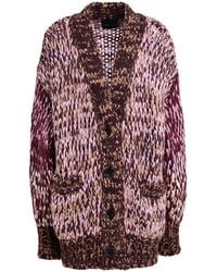 Roberto Collina - Burgundy Cardigan Baby Alpaca Wool, Nylon, Wool - Lyst