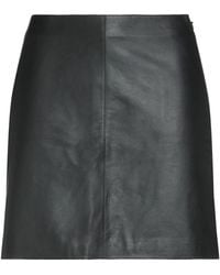 By Malene Birger - Mini Skirt Lambskin - Lyst