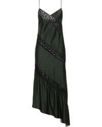 Iceberg - Dark Maxi Dress Polyester, Cotton, Polyamide - Lyst