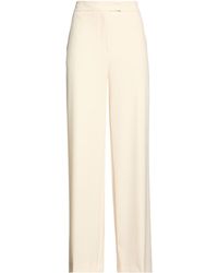 Kaos - Cream Pants Polyester, Viscose, Elastane - Lyst