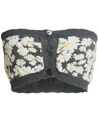 MSGM - Top Wool, Viscose, Polyamide, Cashmere - Lyst