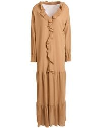 Max & Moi - Camel Maxi Dress Cotton - Lyst