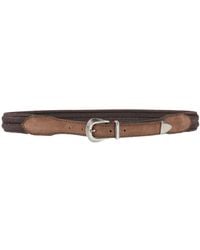 Eleventy - Platinum Chocolate Belt Textile Fibers, Leather - Lyst