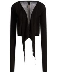 Rick Owens - Wrap Cardigans Virgin Wool - Lyst