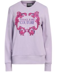 Versace Jeans Couture - Lilac Sweatshirt Cotton, Elastane - Lyst