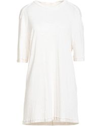 ATOMOFACTORY - Ivory T-Shirt Viscose, Linen, Cotton - Lyst