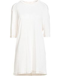ATOMOFACTORY - Ivory T-Shirt Viscose, Linen, Cotton - Lyst