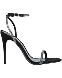 steve madden sandal heels black