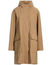 Eleventy - Camel Overcoat & Trench Coat Polyester, Wool, Polyurethane, Elastane - Lyst