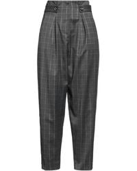 GAUDI - Charcoal Pants Polyester, Viscose, Elastane, Metallic Fiber - Lyst