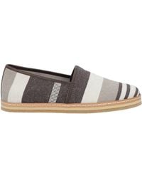 Tod's - Taupe Loafers Textile Fibers, Leather - Lyst
