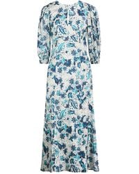 Really Wild Clothing - Midi Dress Silk, Cotton - Lyst