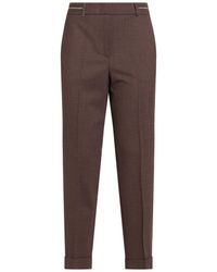 Peserico - Pants Wool, Polyester, Elastane - Lyst