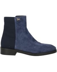Stuart Weitzman - Ankle Boots Leather, Textile Fibers - Lyst