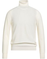 Roberto Collina - Ivory Turtleneck Wool - Lyst