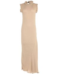 Pinko Langes Kleid - Natur