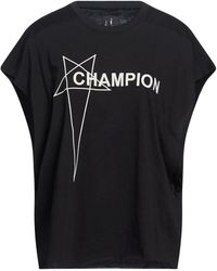 Rick Owens X Champion - T-Shirt Cotton - Lyst