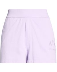 ARMANI EXCHANGE - Lilac Shorts & Bermuda Shorts Cotton, Elastane - Lyst