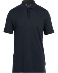 BOSS - Midnight Polo Shirt Lyocell, Cotton - Lyst