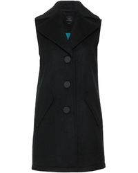 Manteau long Synthétique Armani Exchange en coloris Neutre Femme Vêtements Manteaux Manteaux longs et manteaux dhiver 