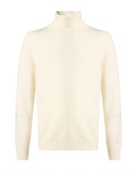 LA BIELLESE - Ivory Turtleneck Virgin Wool - Lyst